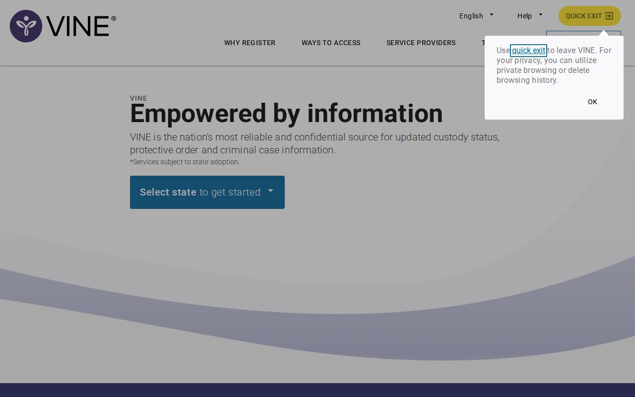 Blount County VINE arrest check VINELink search portal